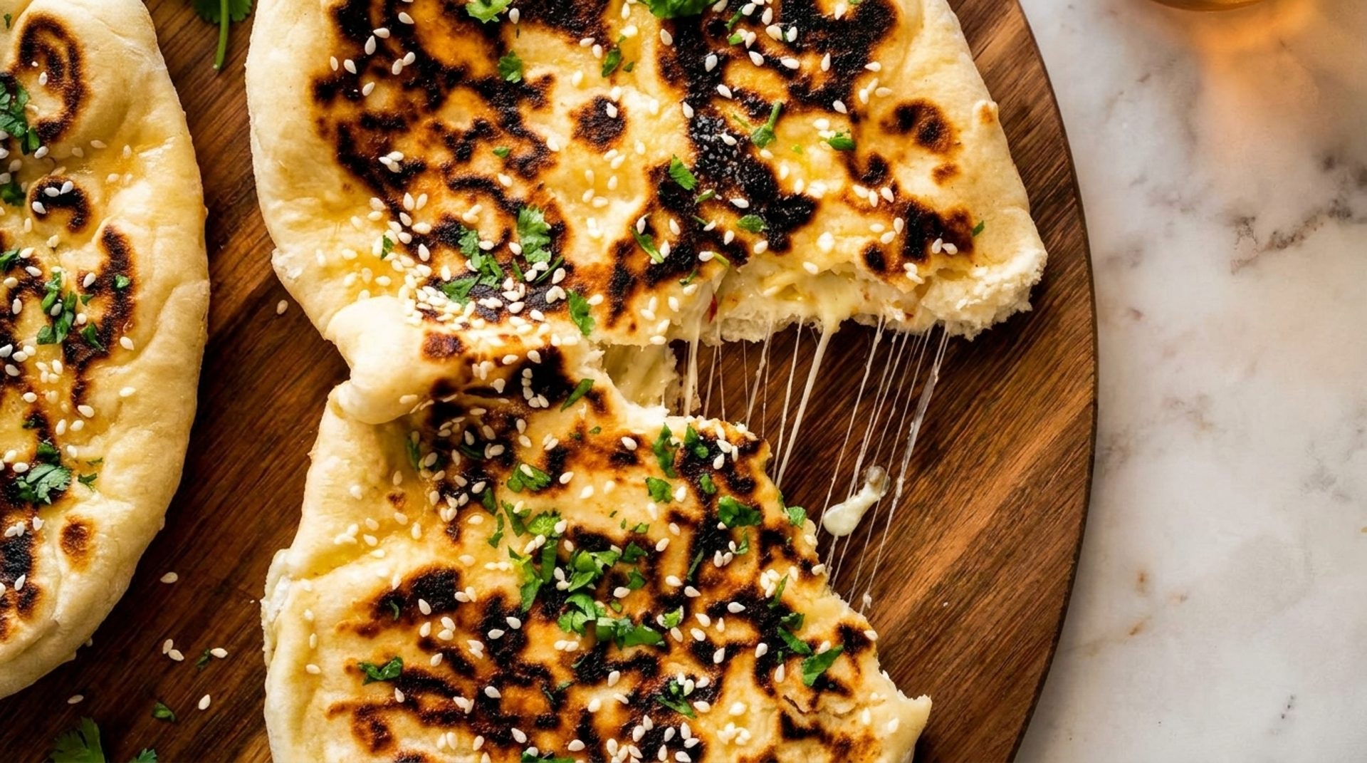 Freshly baked naan, every order